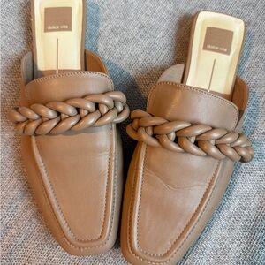 Dolce Vita Men’s Braided Strap Slip-On Loafers in Taupe